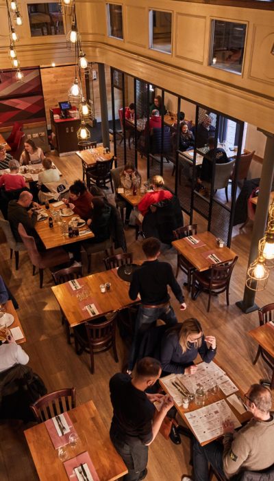 Our restaurant's interior in Norwich.