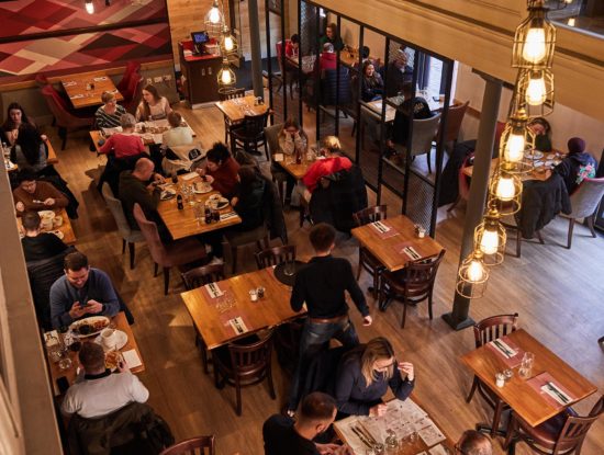 Our restaurant's interior in Norwich.