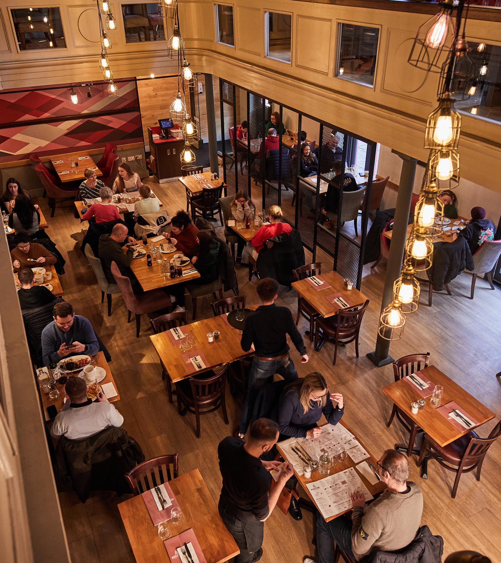 Our restaurant's interior in Norwich.