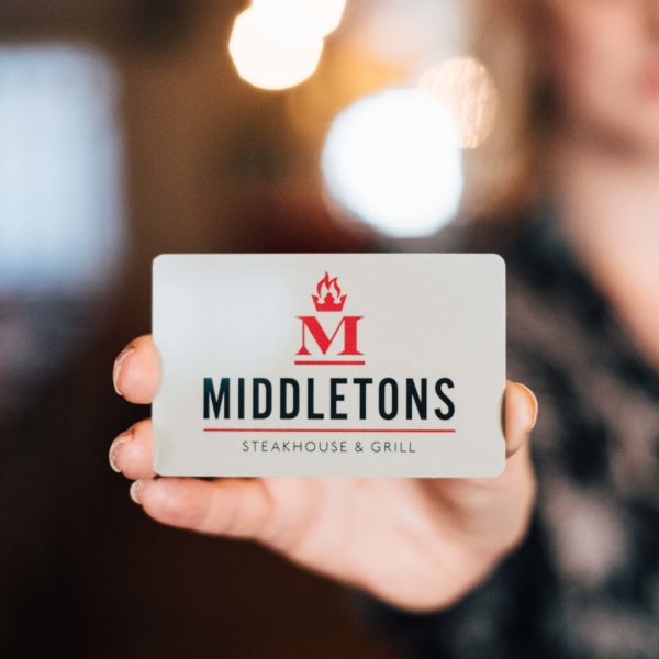 Middletons' gift card