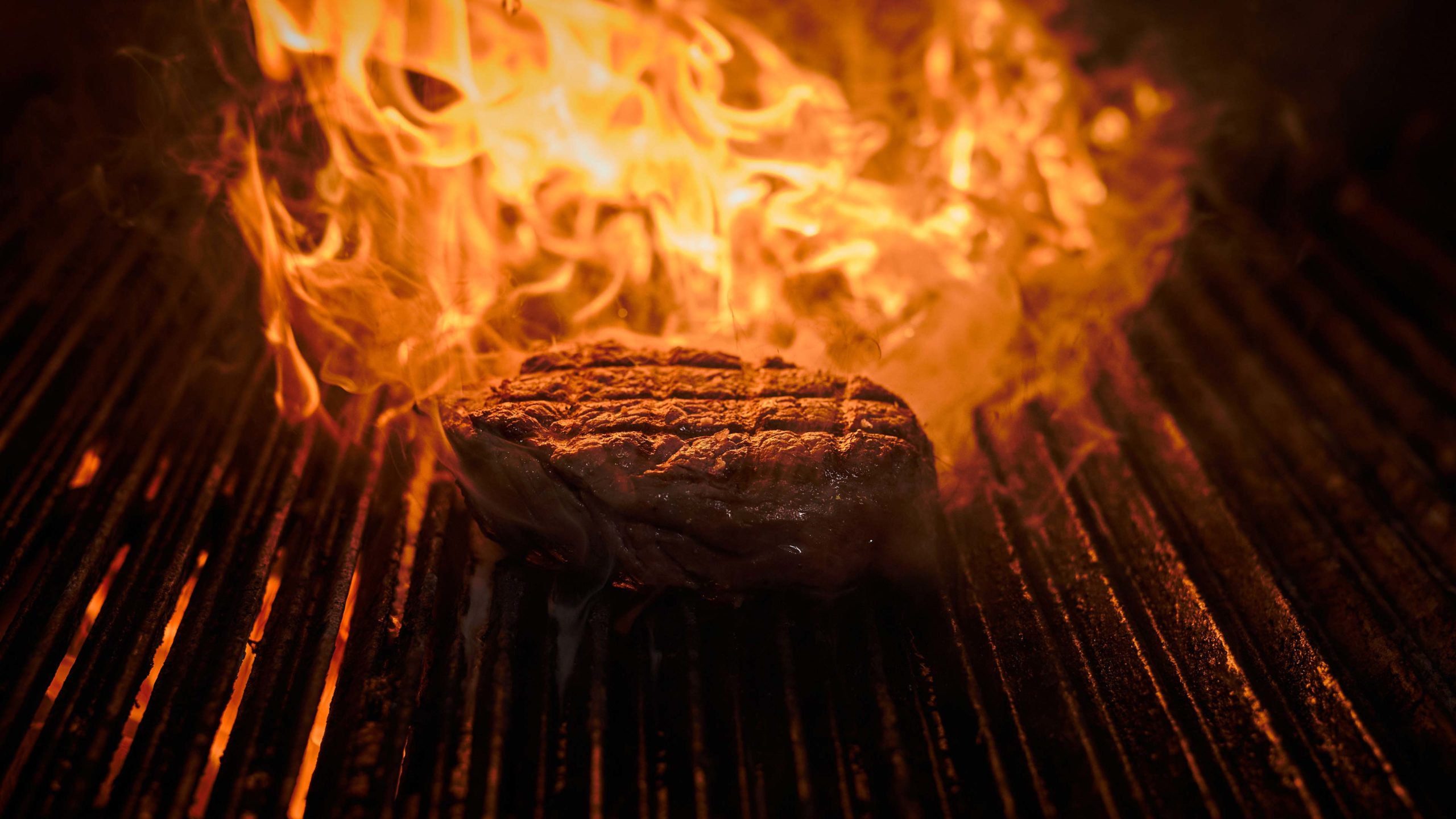 Flame grilled steak